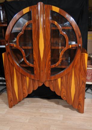 Art Deco Display Cabinet Bookcase Modernist Furniture Antiques