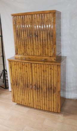 Blonde Walnut Art Deco Drinks Cocktail Cabinet 1920s Interiors