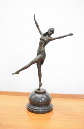 Bronze Art Deco Figurine by Chiparus signed French