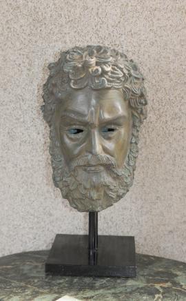 Bronze Bust Plato Mask Sculpture Greek Philosopher Bronze Bust Plato Mask Sculpture Greek Philosopher