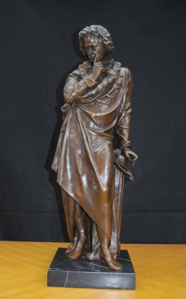Bronze Casting Ludwig Van Beethoven Statue Figurine German Composer