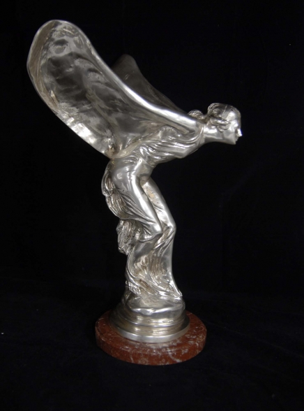 Charles Skyes Flying Lady Bronze Silver Spirit Ecstacy Rolls Royce