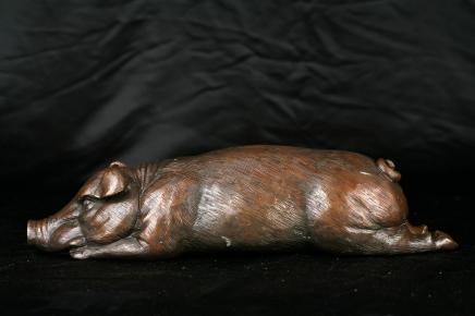 English Bronze Pig Statue Piggy Piglet Pigs Sow English Bronze Pig Statue Piggy Piglet Pigs Sow