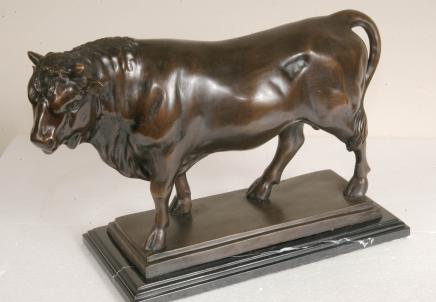 French Bronze Casting Bull Cow Bullock Statue French Bronze Casting Bull Cow Bullock Statue