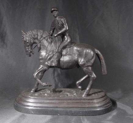 French Bronze Casting Horse Jockey