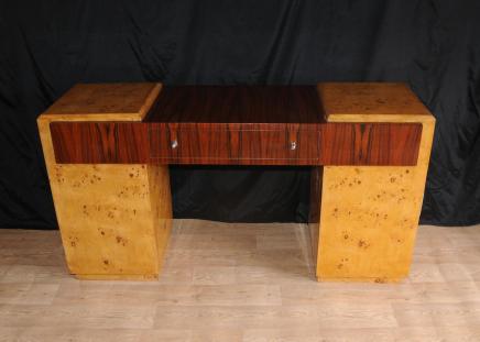 Art Deco bureau Piédestal trou au genou de meubles des années 1920 Bureaux