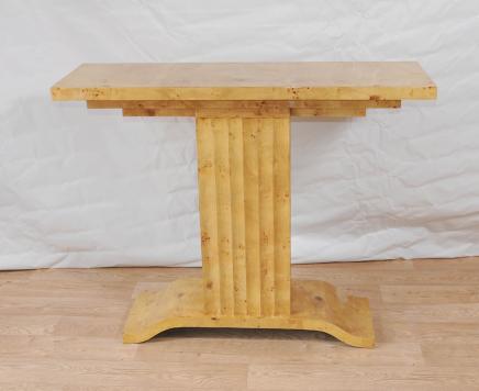 Art Deco Table 1920s Console Tables Blonde Walnut Vintage Furniture