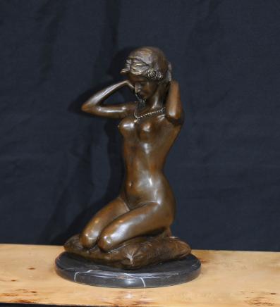 Francés Bronce Female Nude Art estatuilla estatua desnuda Dama Erótica Francés Bronce Female Nude Art estatuilla estatua desnuda Dama Erótica