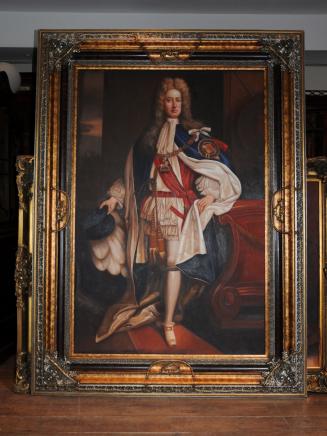 Grande pittura a olio Ritratto Duke Of Marlborough Soldato inglese John Churchill Grande pittura a olio Ritratto Duke Of Marlborough Soldato inglese John Churchill