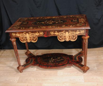 Italian Marquetry Inlay Console Table Hall Tables Tuscan Furniture