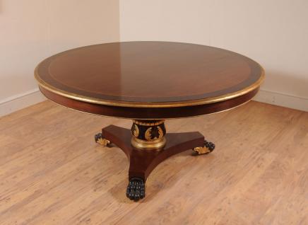 Regency en acajou tables rondes Centre table à manger