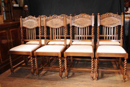 Set 8 Twist Orge à manger Chaises Ferme chaise de cuisine