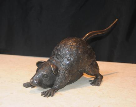 Bronze Rat Statue Rats Animals Mammals Casting