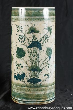 Chinese Qing Porcelain Umbrella Stand Vase China