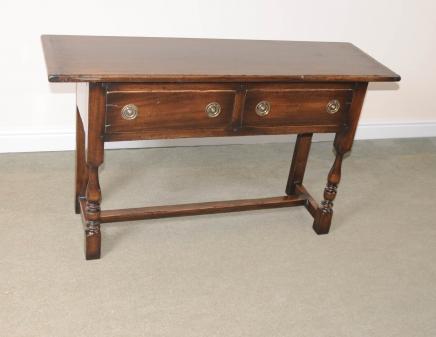 English Tudor Oak Dresser Base Buffet Sideboard Server