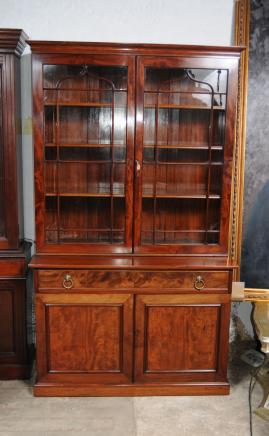 Vetro mogano Regency Libreria Fronted Librerie vetrina