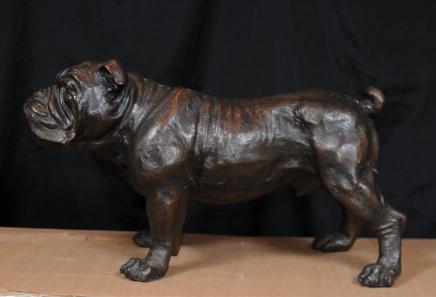 Bronze English Bulldog Statue Bull Dog Casting