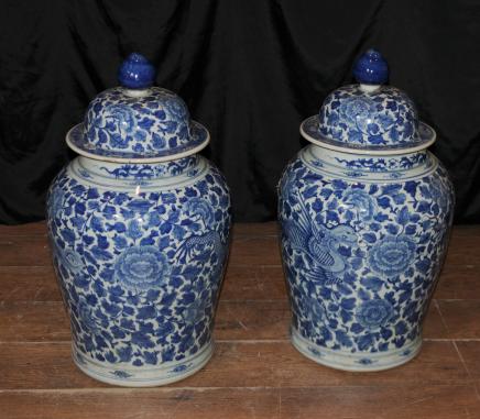 Kangxi Porcelain Vases Chinese Ceramic Ginger Jars Urns