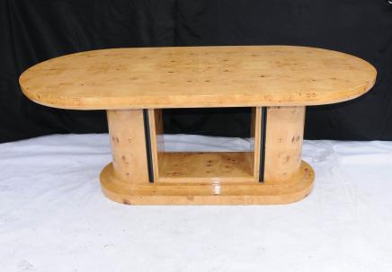 Art Déco Blonde Dining Table Noyer