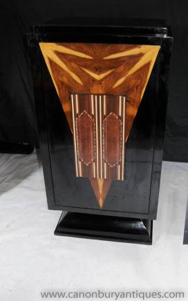 Art Déco Laque Cocktail Boissons Meubles 1920 Cabinet