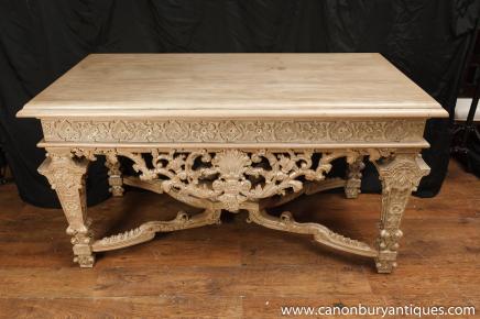 Baroque italien sculpté Console Tables Tableau Hall Classic