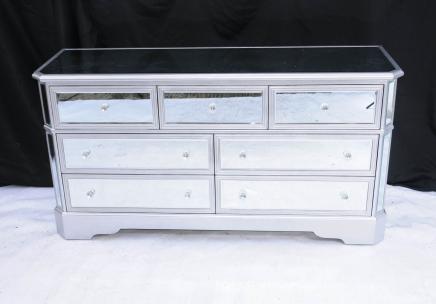 Big miroir poitrine Deco Commode tiroirs Meubles de verre