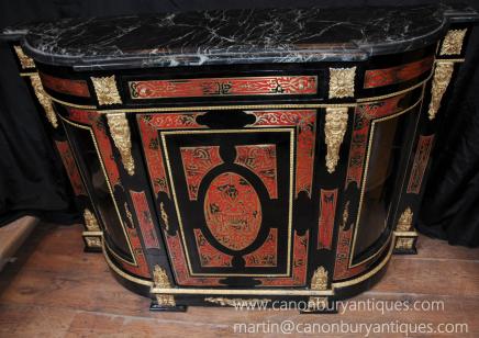 Français Boulle Inlay Bahut Buffet Louis XV Meubles