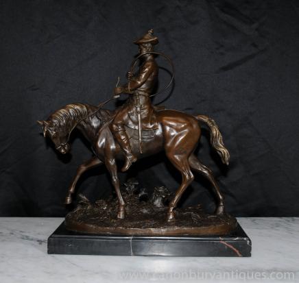 PJ Mene français Bronze Figurine Statue équestre Hunter Signé