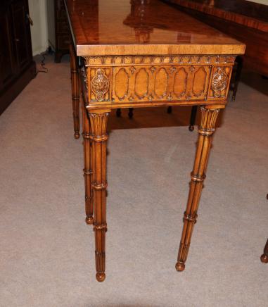 Орех Чиппендейл Консоль Рука резной Bamboo Таблицы ног