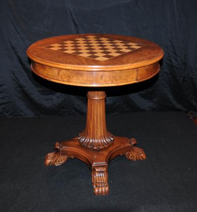 丽晶核桃游戏棋桌边桌