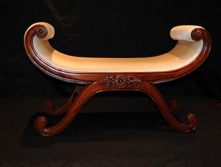 English Regency Stool Seat Piano Stools Mahogany 