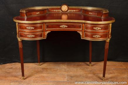Antique French Empire Desk Kidney Bean Desks 1885