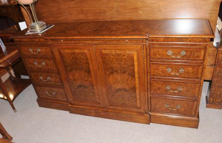 Edwardian Walnut Sideboard Buffet Server Dining Furniture