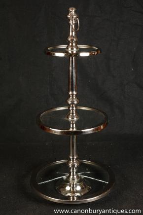 Sheffield Silver Plate Cake Stand Platter Tray Server Victorian