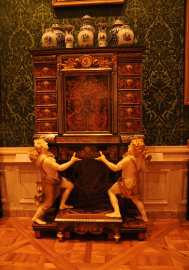 Antique Cabinet on Stand by Boulle Antique Cabinet on Stand by Boulle