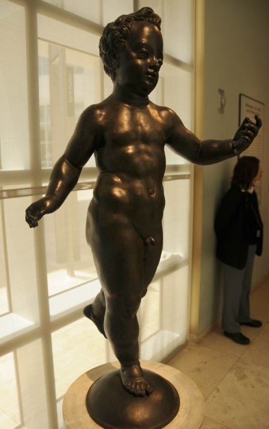 Antique Italian Bronze Cherub Statue at The Getty Antique Italian Bronze Cherub Statue at The Getty