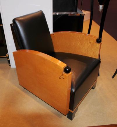 Art Deco Walnut Club Chair Biedermeier Sofa Seat 1920s Furniture 