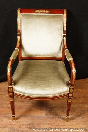 French Empire Arm Chair Fauteil Chairs Interiors Furniture