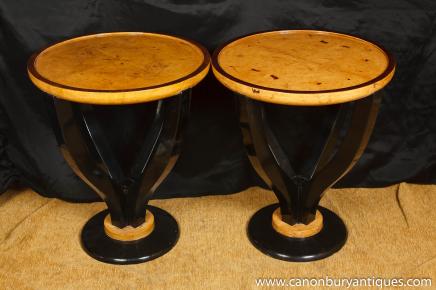 Pair Art Deco Cocktail Tables 1920s Furniture Side Table