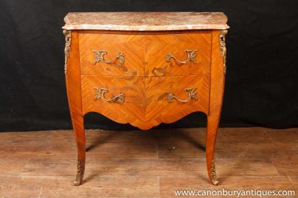 Antique French Napoleon II Commode Chest Drawers 