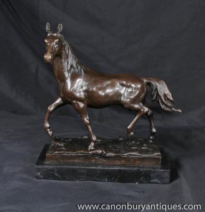 French Bronze Horse Statue Equestrian Casting Pony Bronzes 