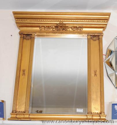 French Neo Classical Pier Mirror Gilt Frame Mirrors 