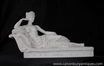 Italian Female Nude Stone Staue Venus Goddess of Love Roman Myth 