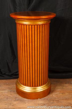 Regency Pedestal Table Column Support Classical Antiquity Furniture 