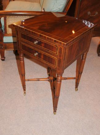 Regency Rosewood End Table Chest Nightstand Mahogany Furniture 