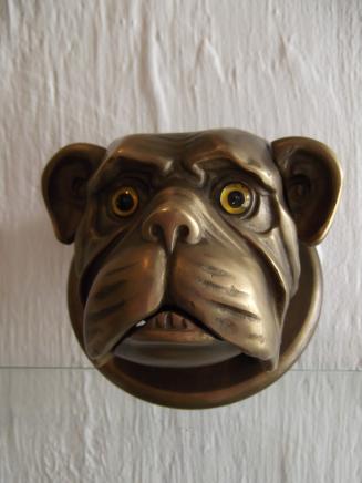 Brass Bull Dog Shop Counter Bell