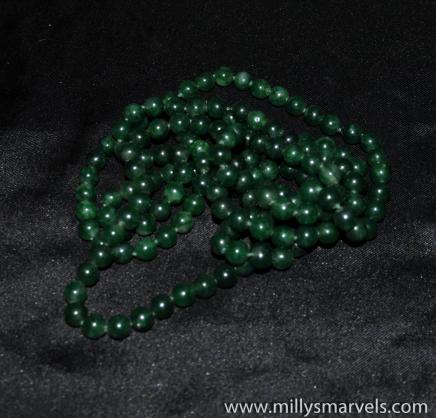 Oriental Jade Bead Necklace 
