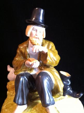 Porcelain Russian Tramp by Gardner of Moscow Porcelain Russian Tramp by Gardner of Moscow