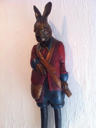 Resin Hare Coat Hook