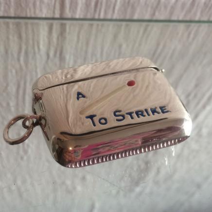Sterling Silver 'A Match to Strike' Vesta 